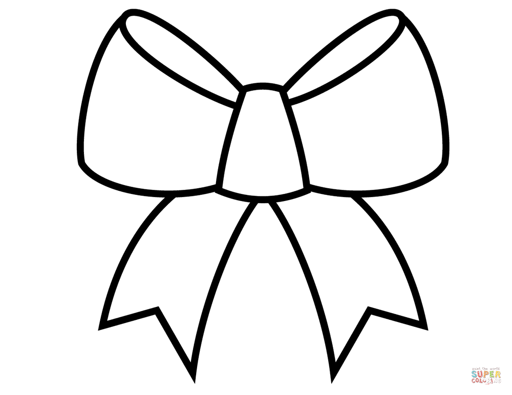 Christmas bow coloring page free printable coloring pages