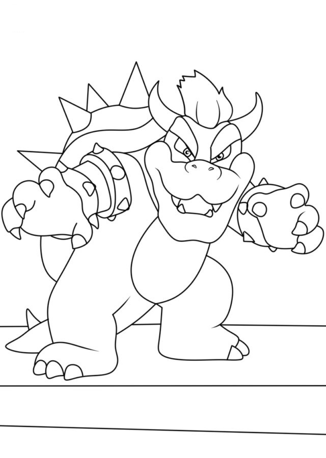 Bowser coloring pages by coloringpageswk on