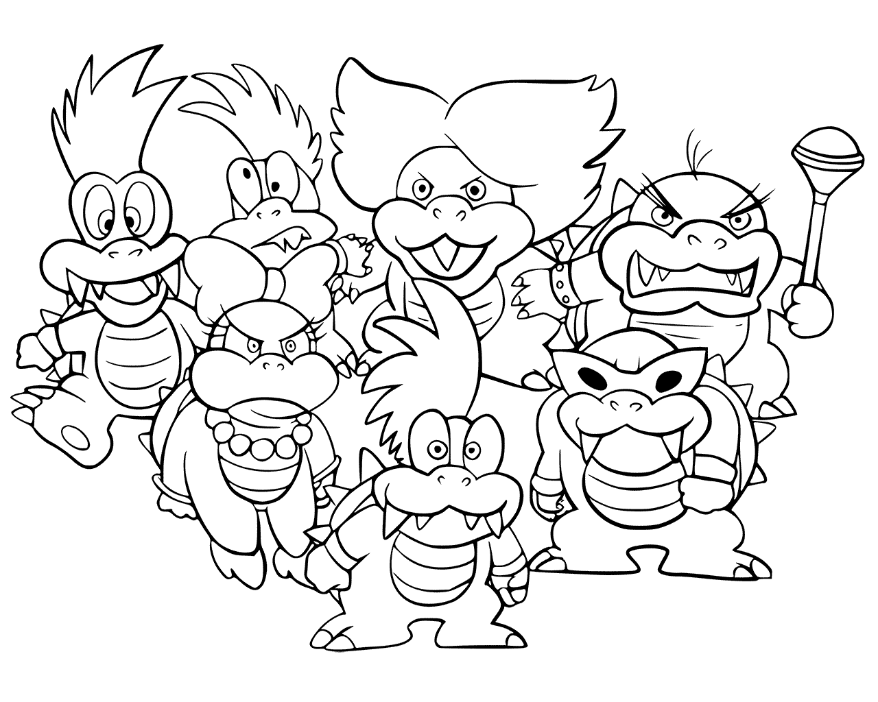 Bowser coloring pages