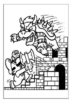 Bowser coloring pages for kids printable collection for creative fun pages