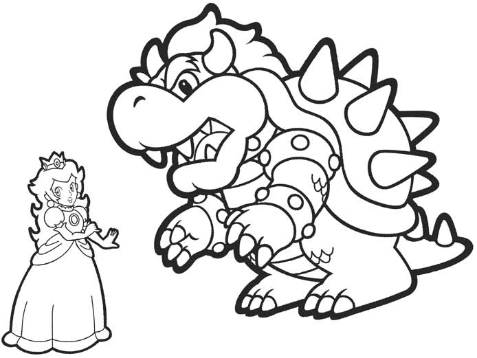 Bowser coloring pages