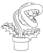 Printable coloring page of bowser