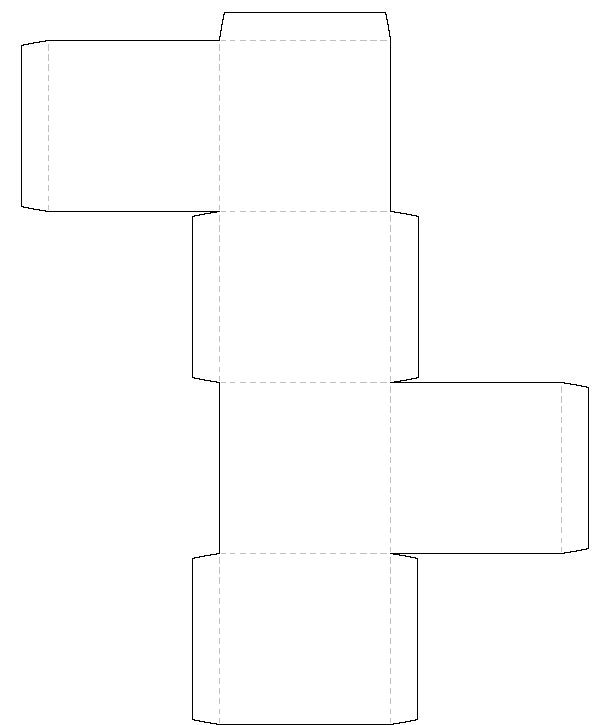 Printable square box template