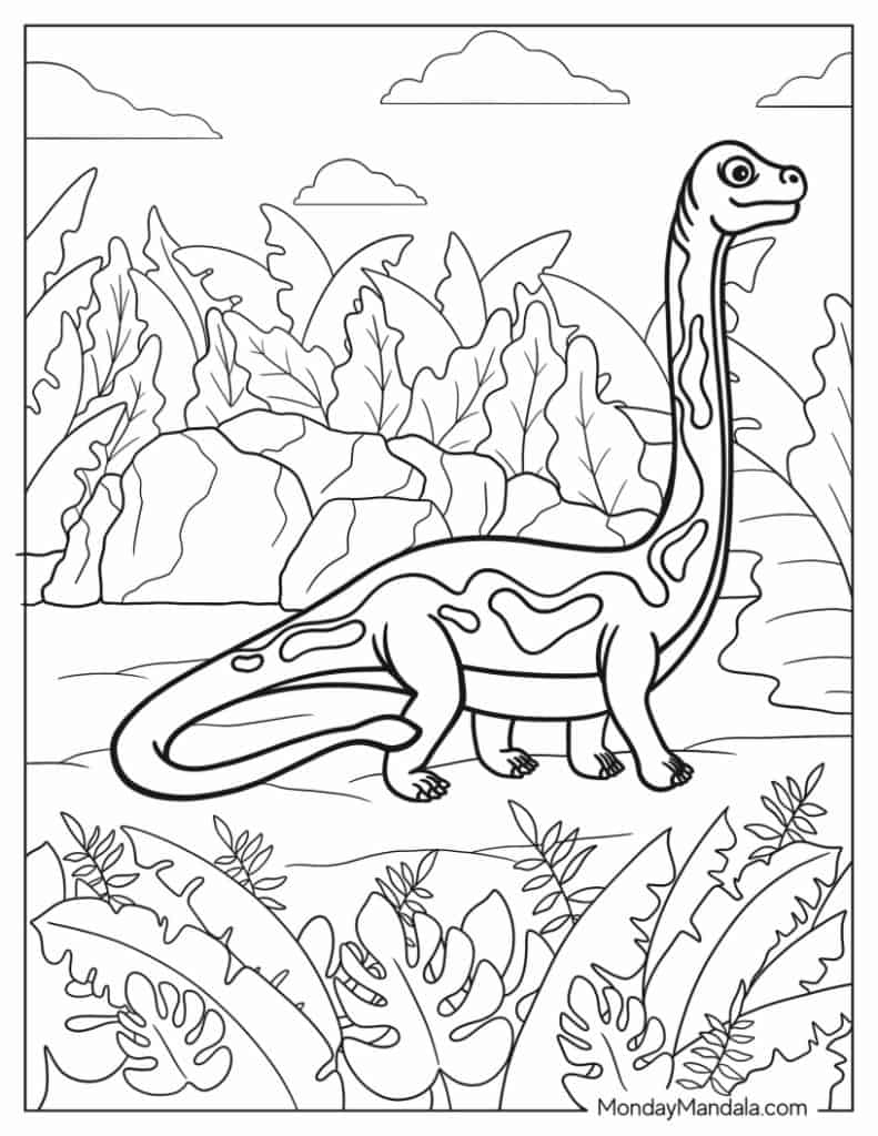 Brachiosaurus coloring pages free pdf printables