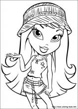 Bratz coloring pages on coloring