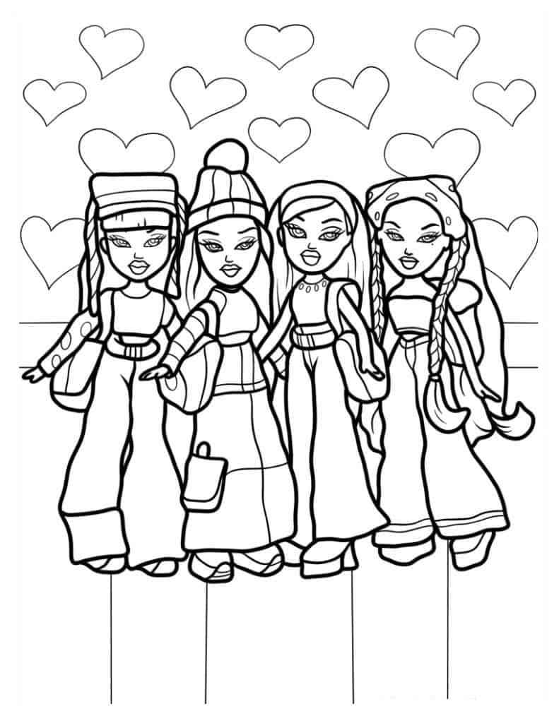 Bratz coloring pages by coloringpageswk on