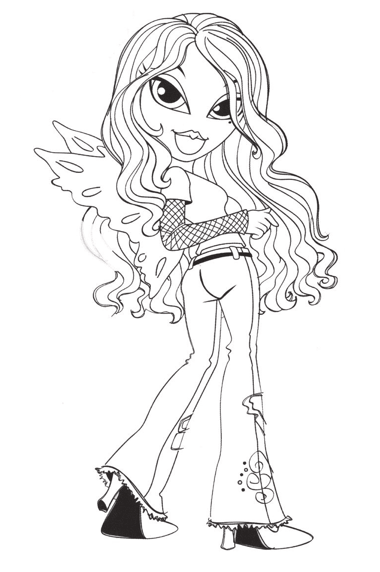 Bratz coloring pages printable for free download