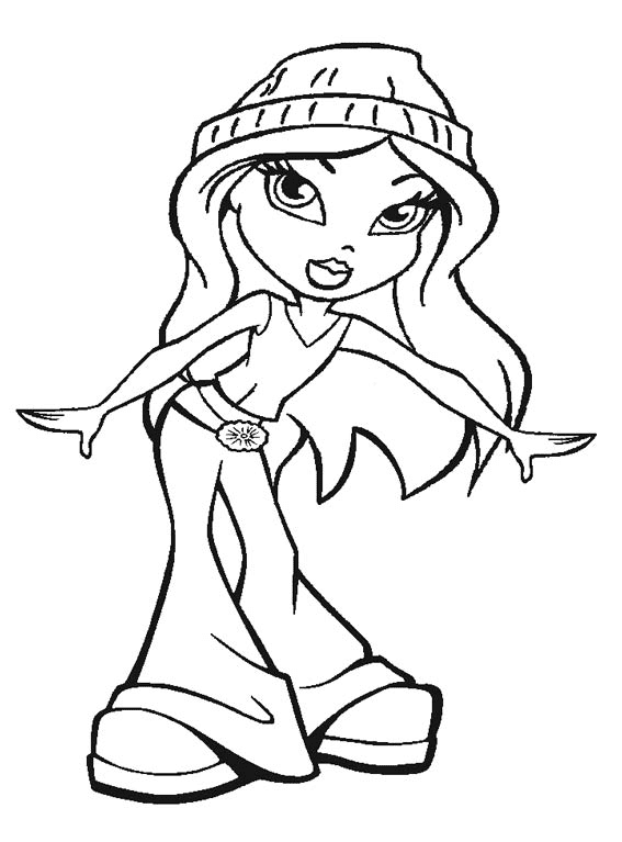 Bratz coloring pages printable for free download