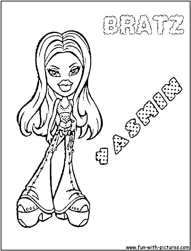 Bratz coloring pages