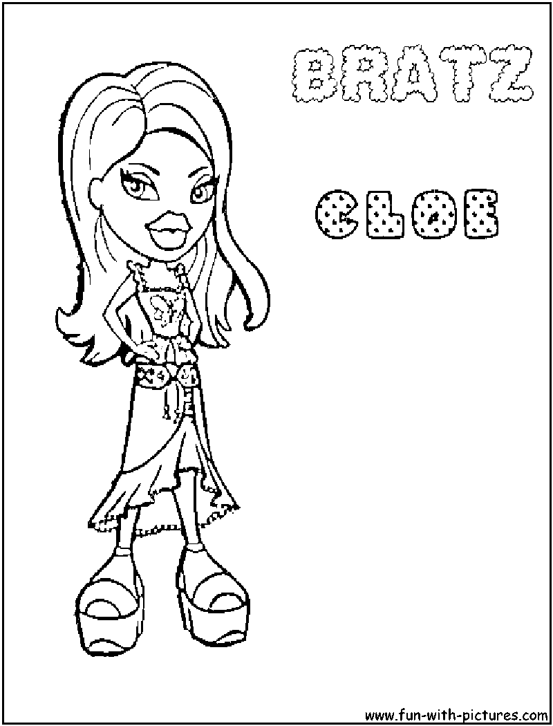 Bratz coloring pages