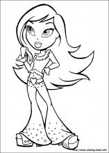 Bratz coloring pages on coloring