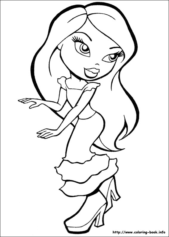 Free printable bratz coloring pictures