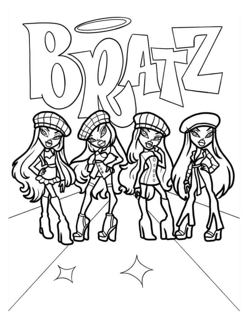 Bratz coloring pages by coloringpageswk on