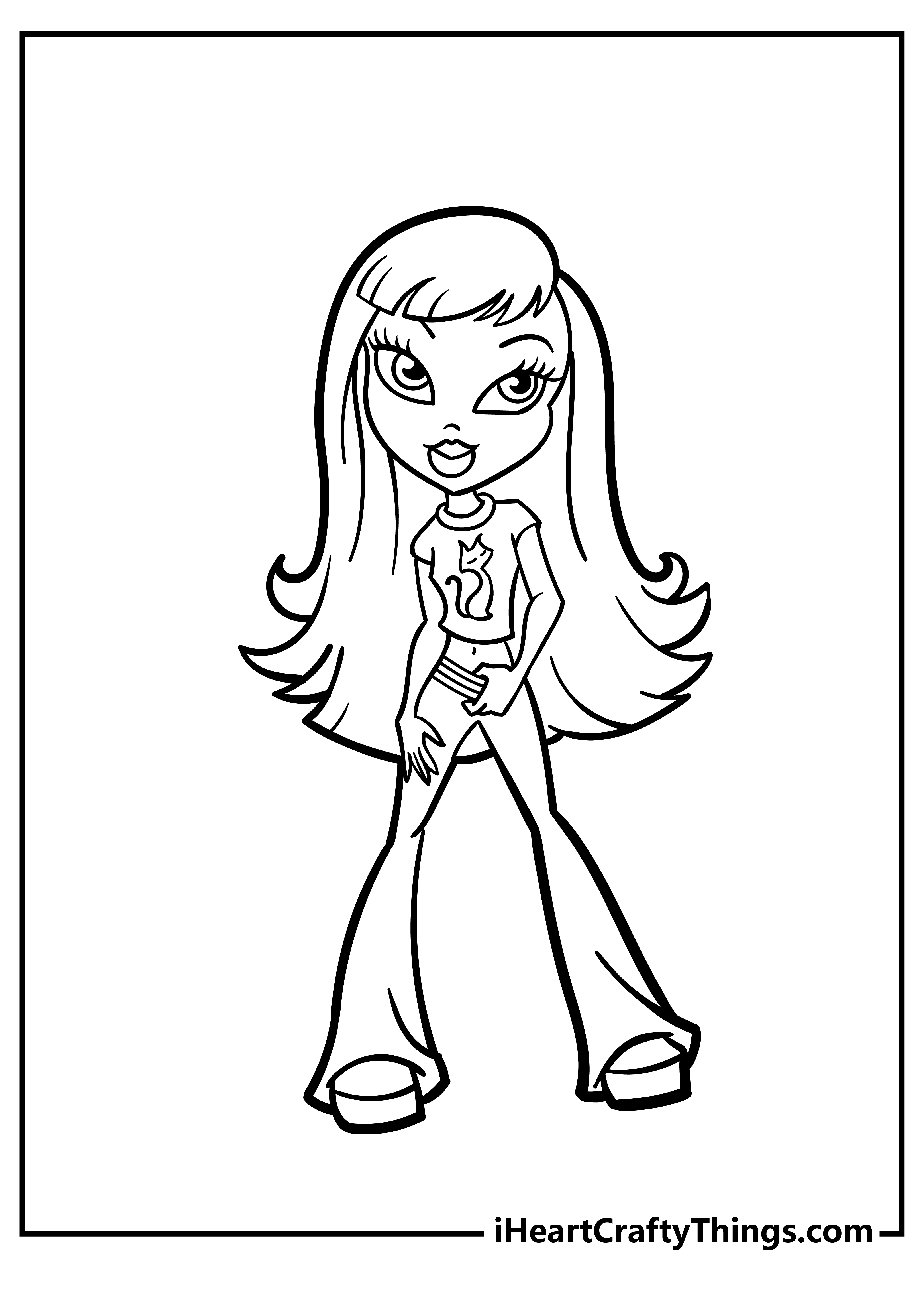 Bratz coloring pages free printables