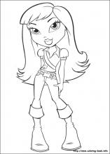 Bratz coloring pages on coloring