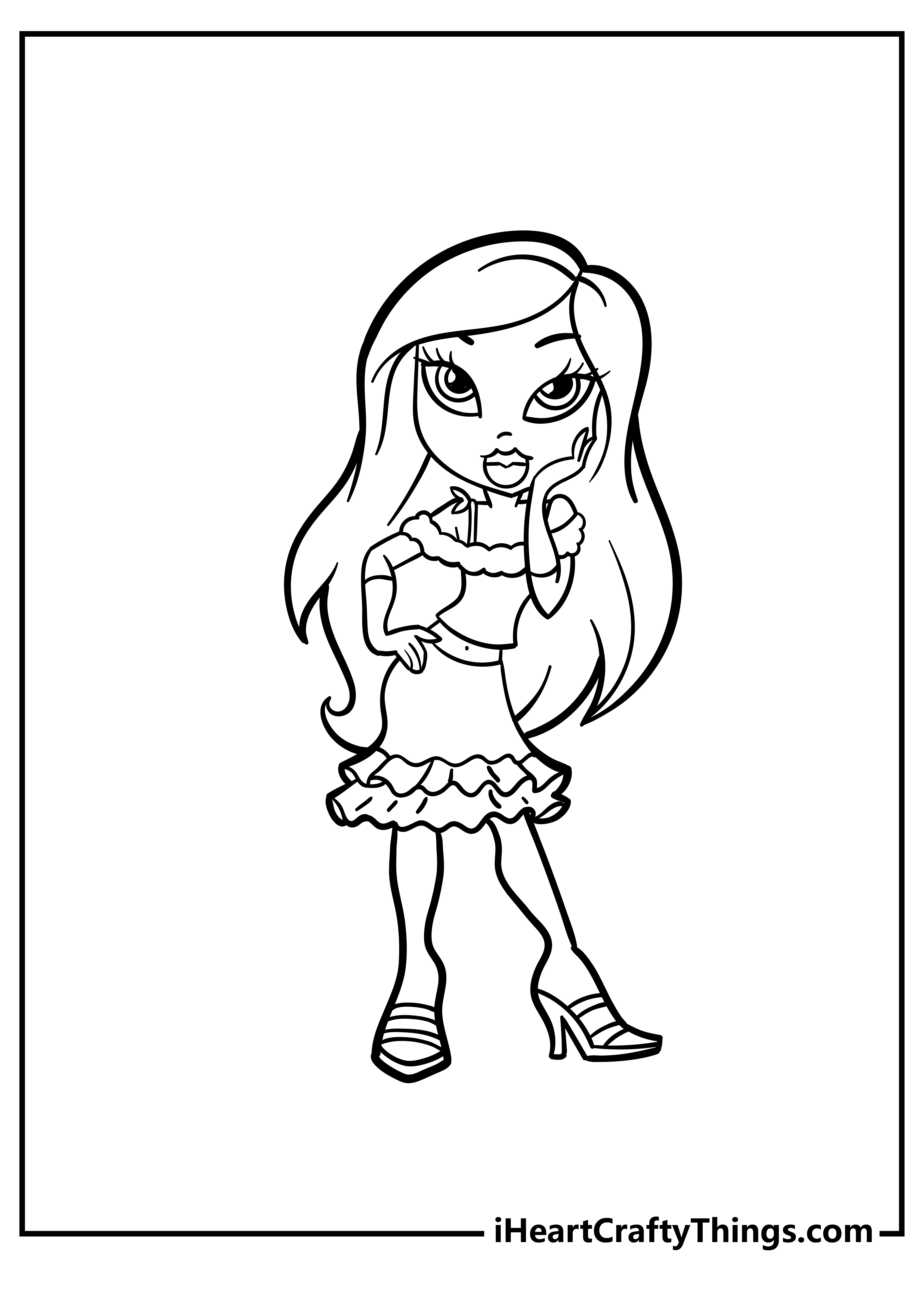 Bratz coloring pages free printables