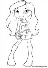 Bratz coloring pages on coloring