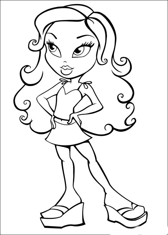 Bratz coloring pages â birthday printable