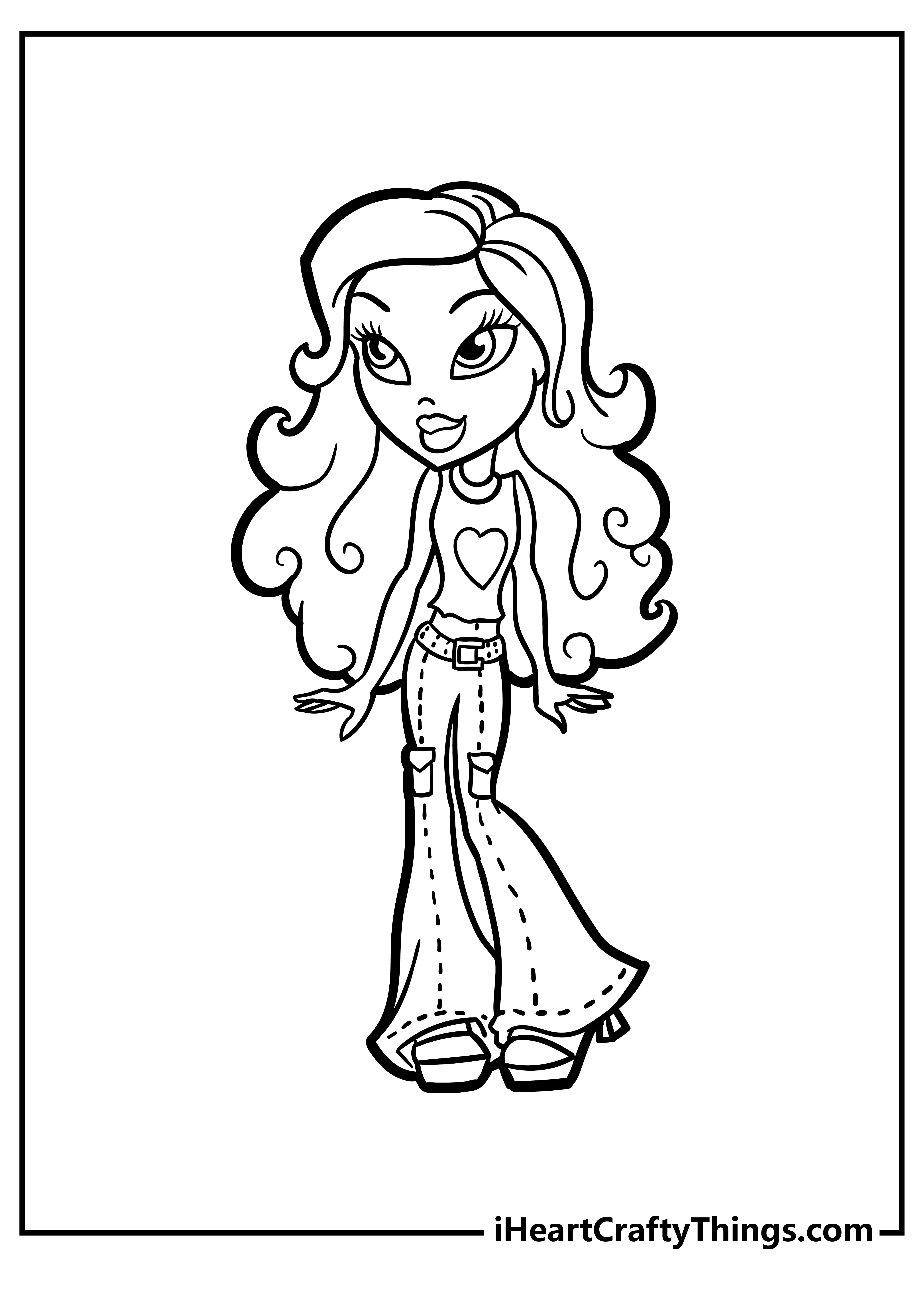 Bratz coloring pages free printables