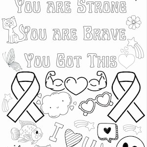 Cancer coloring page