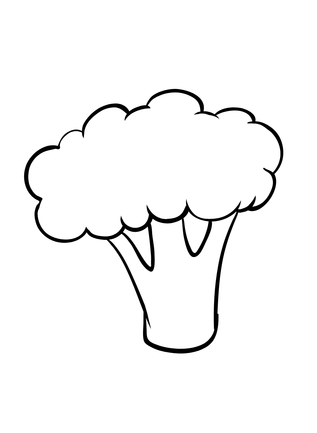 Broccoli coloring pages printable for free download