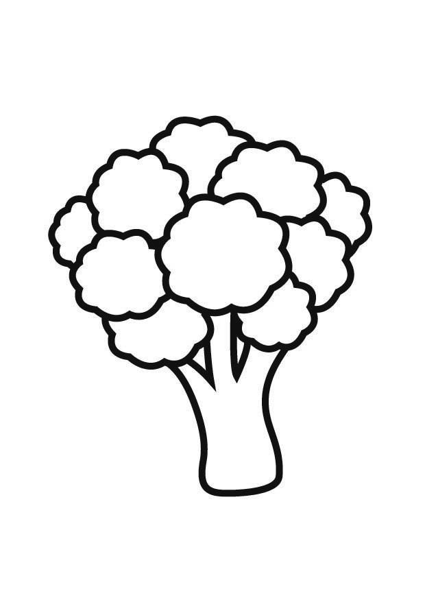 Broccoli coloring pages