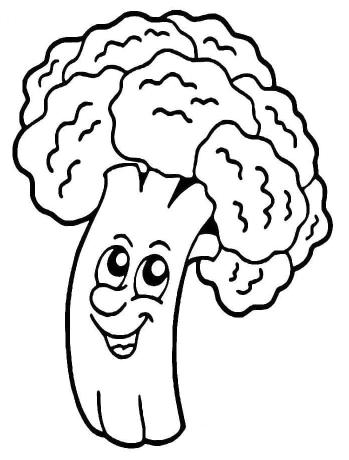 Broccoli coloring pages