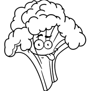 Broccoli coloring pages printable for free download