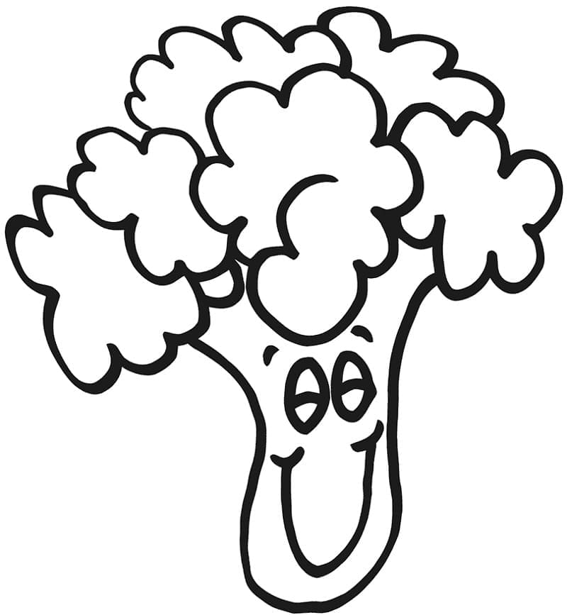 Broccoli coloring pages