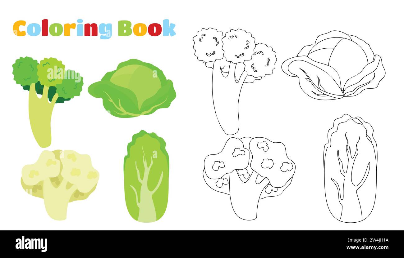 Vegetables coloring pages hi