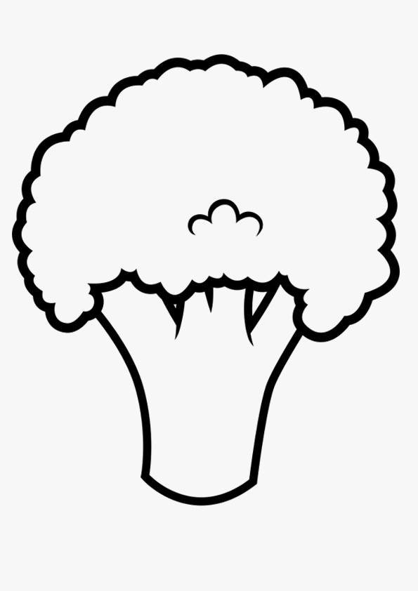 Coloring pages broccoli coloring page free printable coloring pages