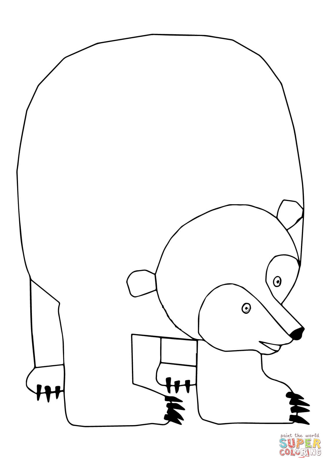 Brown bear brown bear what do you see coloring page free printable coloring pages