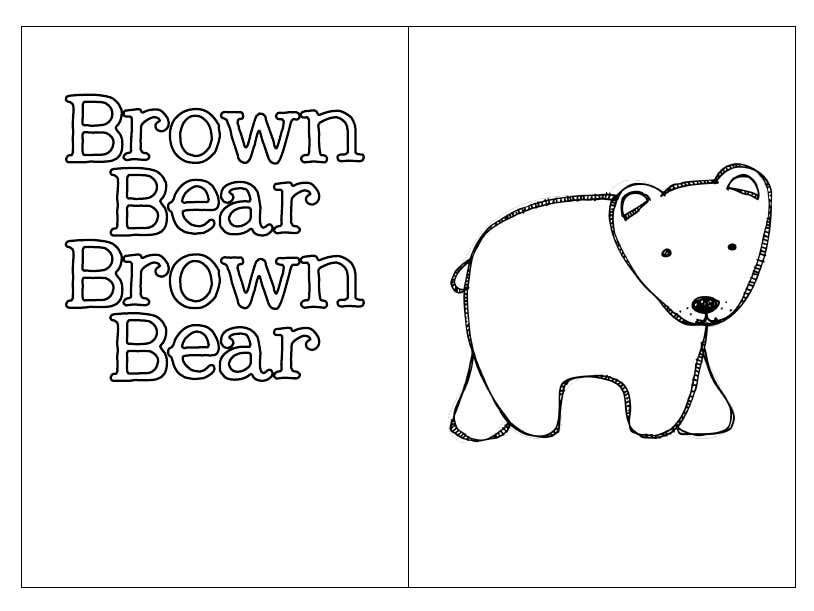 Brown bear book brown bear book brown bear printable books