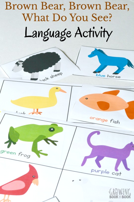 Brown bear brown bear printable language activity