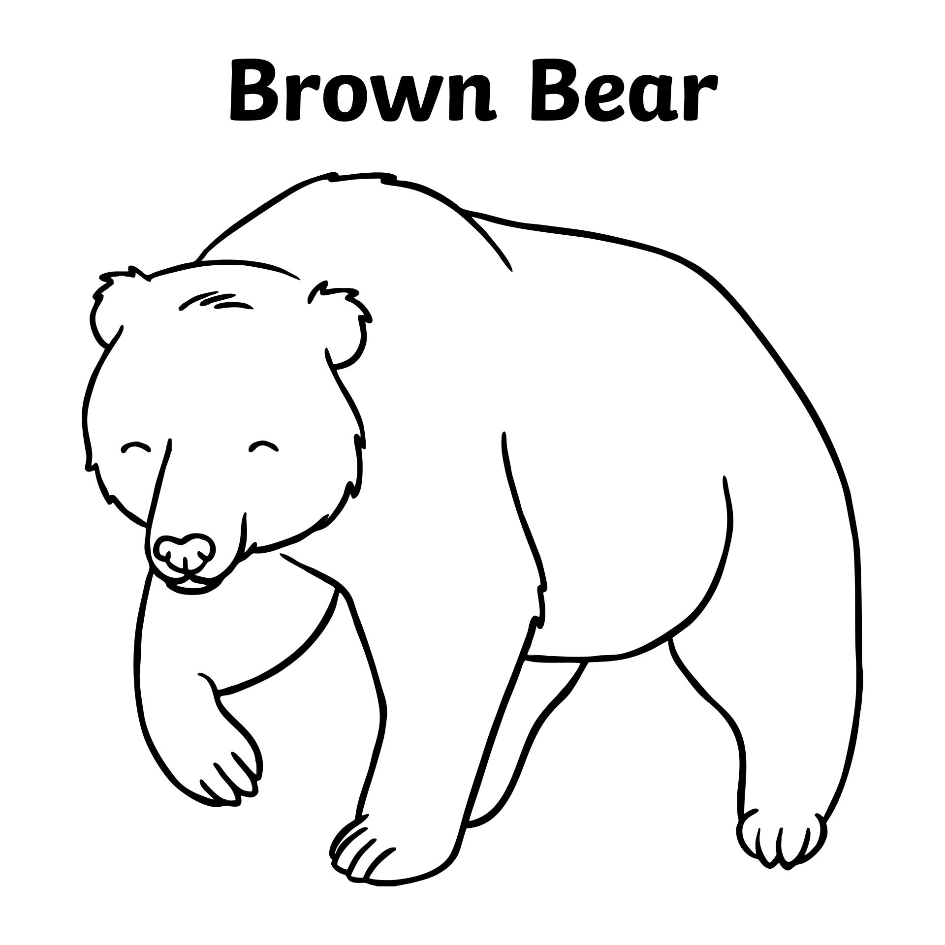 Best brown bear brown bear printables pdf for free at