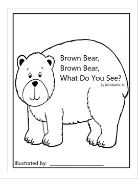 Brown bear brown bear what do you see book template tpt