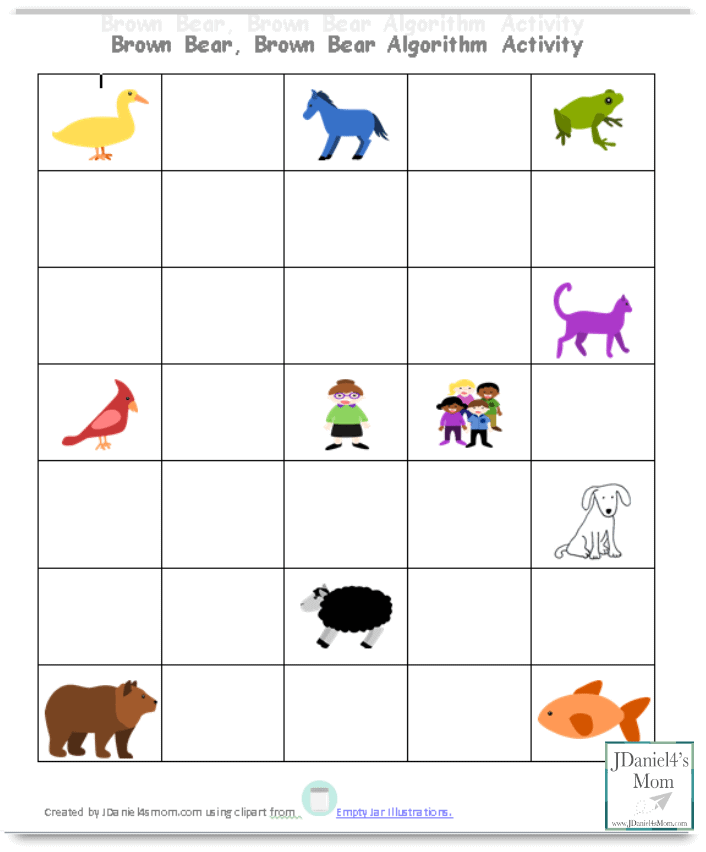 Coding concepts brown bear brown bear â school for the blind