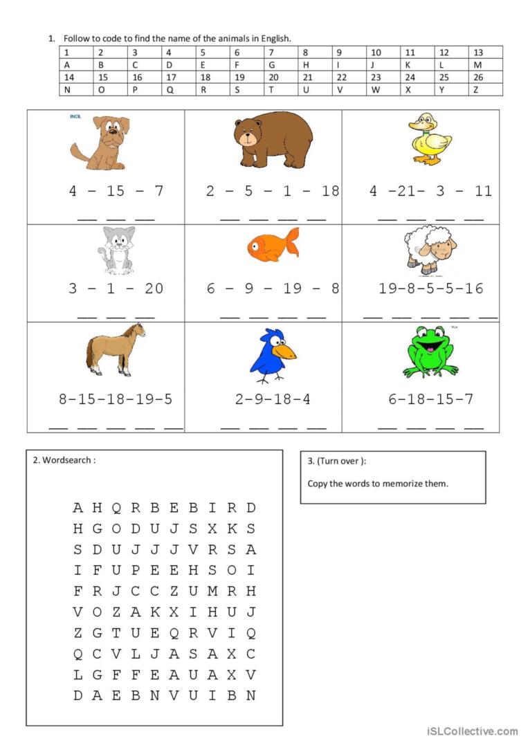 Brown bear brown bear what do youâ glish esl worksheets pdf doc