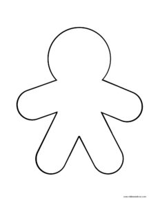 Gingerbread man templates