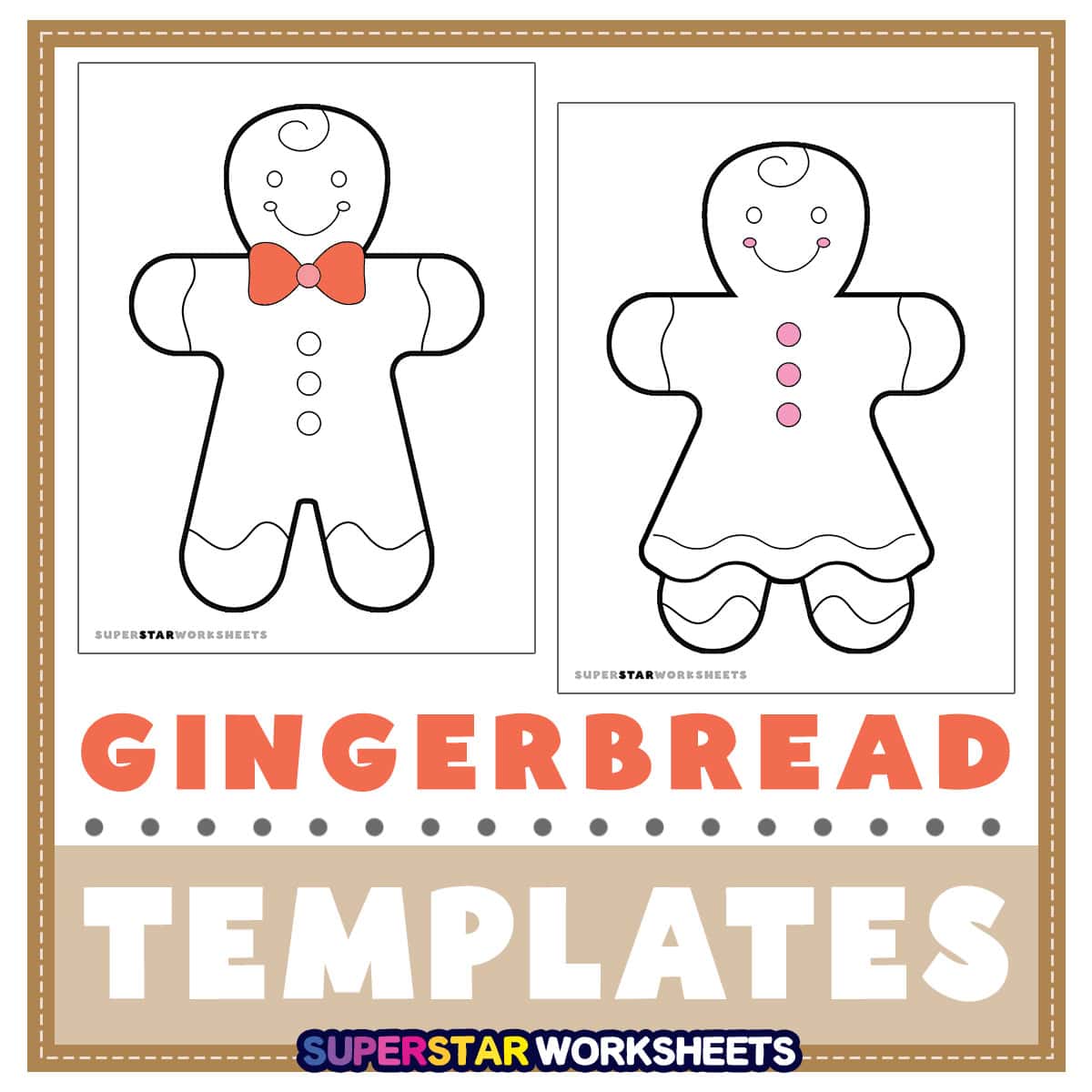 Gingerbread man template