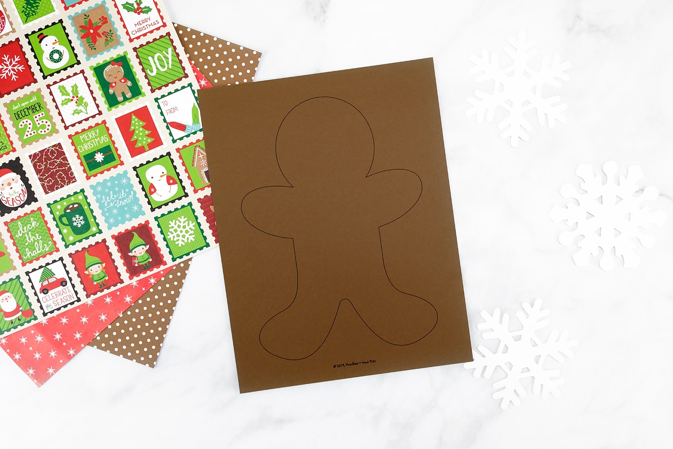 Gingerbread man template