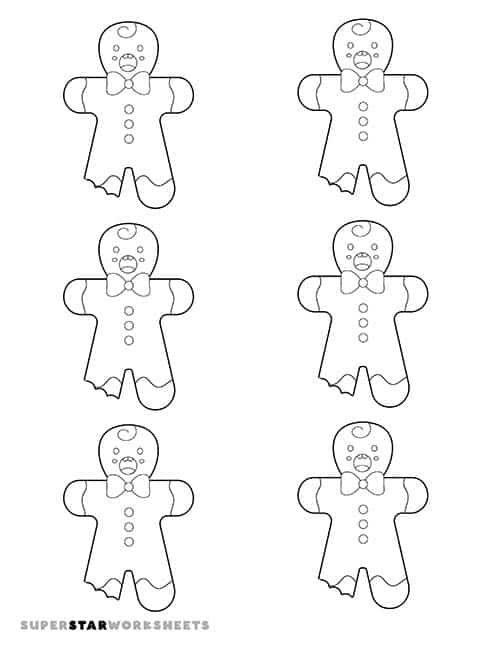 Gingerbread man template