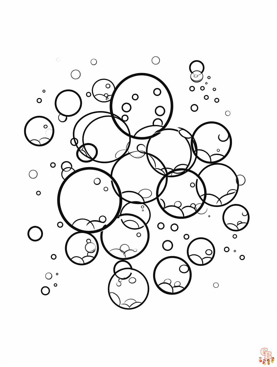 Fun and free bubbles coloring pages for kids printable and easy