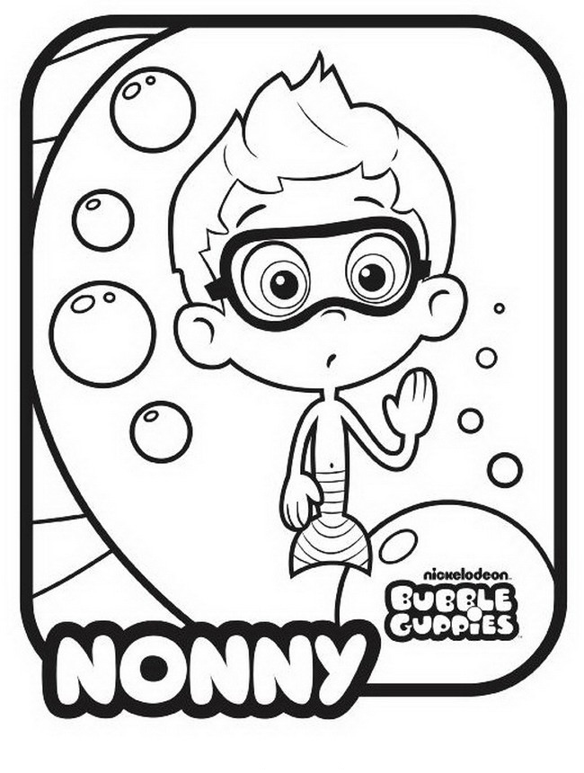 Bubble guppies coloring pages