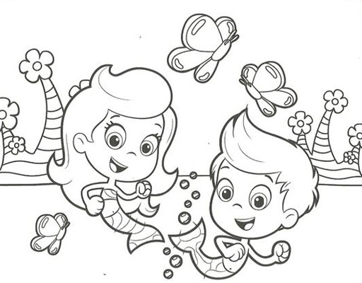 Coloring pages printable bubble guppies coloring pages for kids