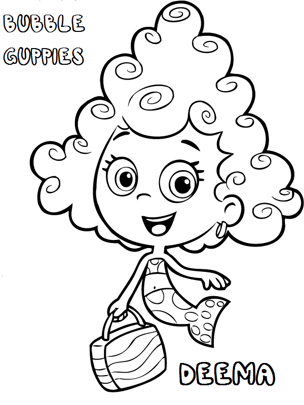 Bubble guppies coloring pages