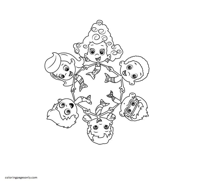 Bubble guppies coloring pages printable for free download