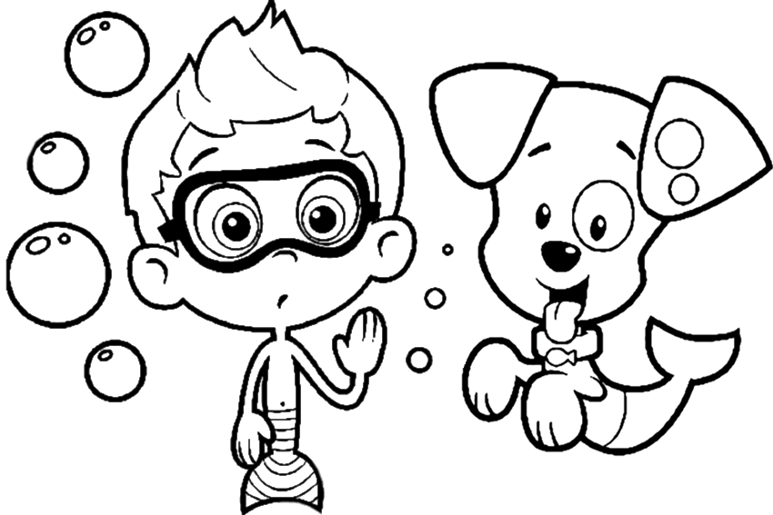 Bubble guppies coloring pages overview with great sheets