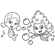 Bubble guppies coloring pages