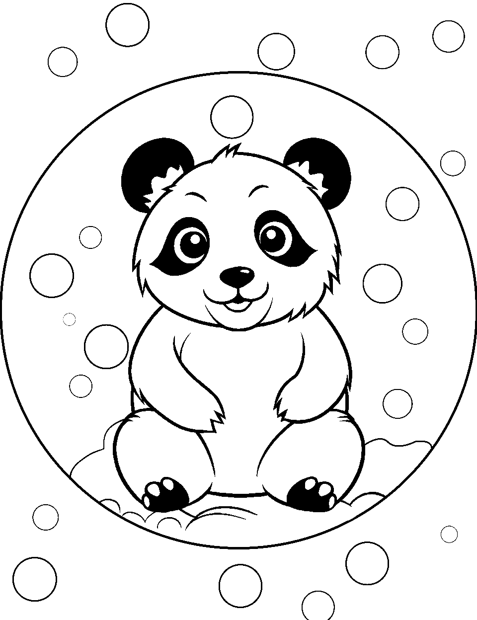 Panda coloring pages free printable sheets